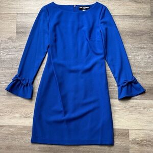 Karl Lagerfeld Royal Blue Bell-Sleeve Sheath Dress